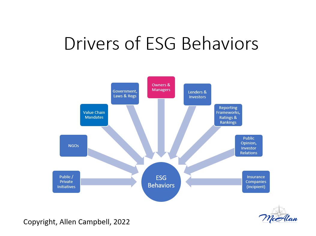 Drivers of ESG Behaviors